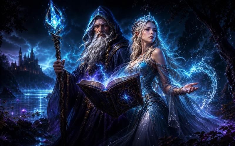 Lord Merlin and the Lady of the Lake, slot Play'n GO, ikon game